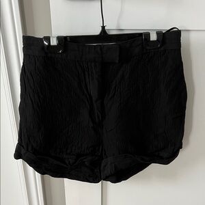 BABATON - Black Linen Shorts